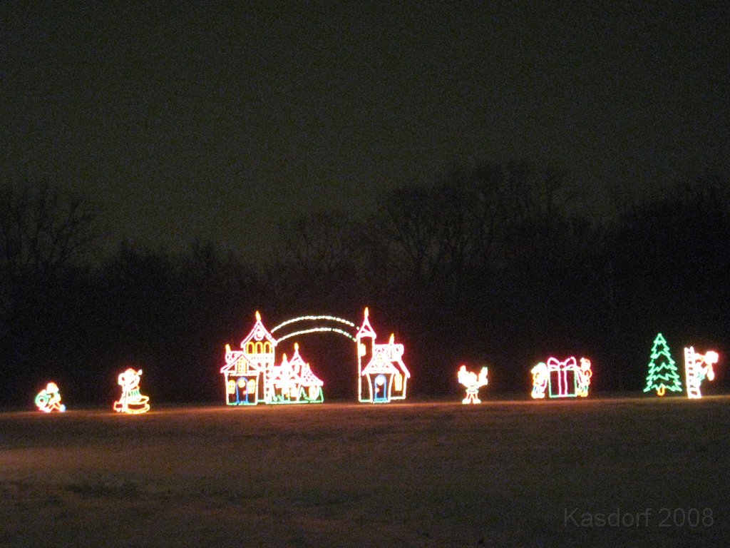 Christmas Lights Hines Drive 2008 071.jpg - The 2008 Wayne County Hines Drive Christmas Light Display. 4.5 miles of Christmas Light Displays and lots of animation!